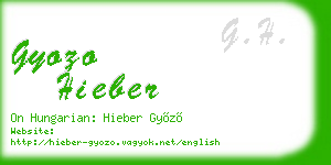 gyozo hieber business card